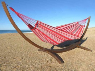 hamac sur bois rouge