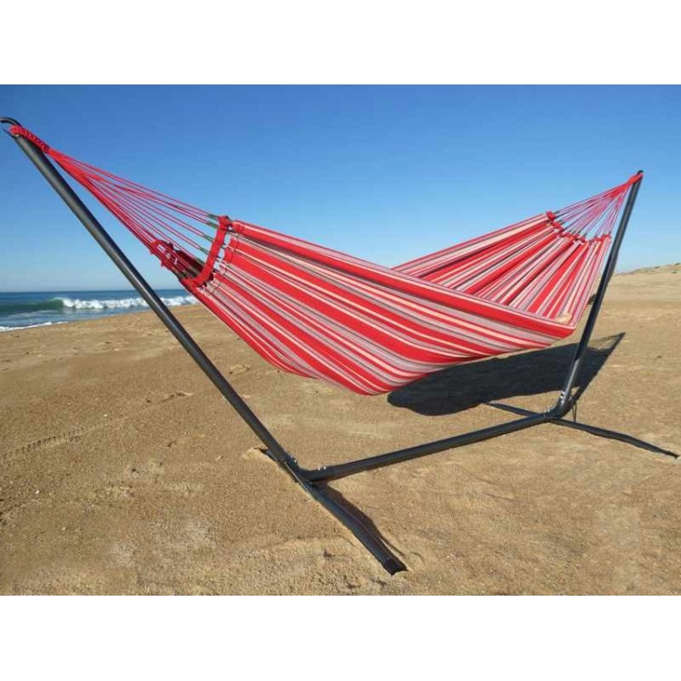 hamac rouge avec support