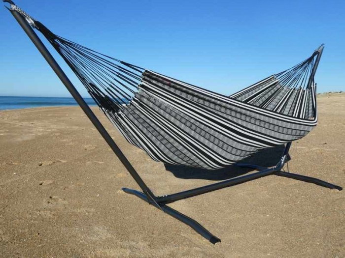 hamac avec support noir