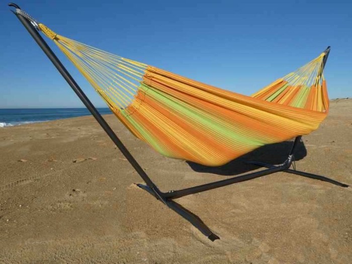 hamac jaune orange vert