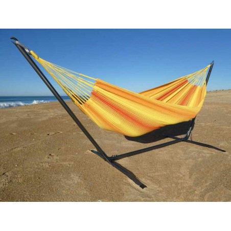 HAMAC ORANGE AVEC SUPPORT
