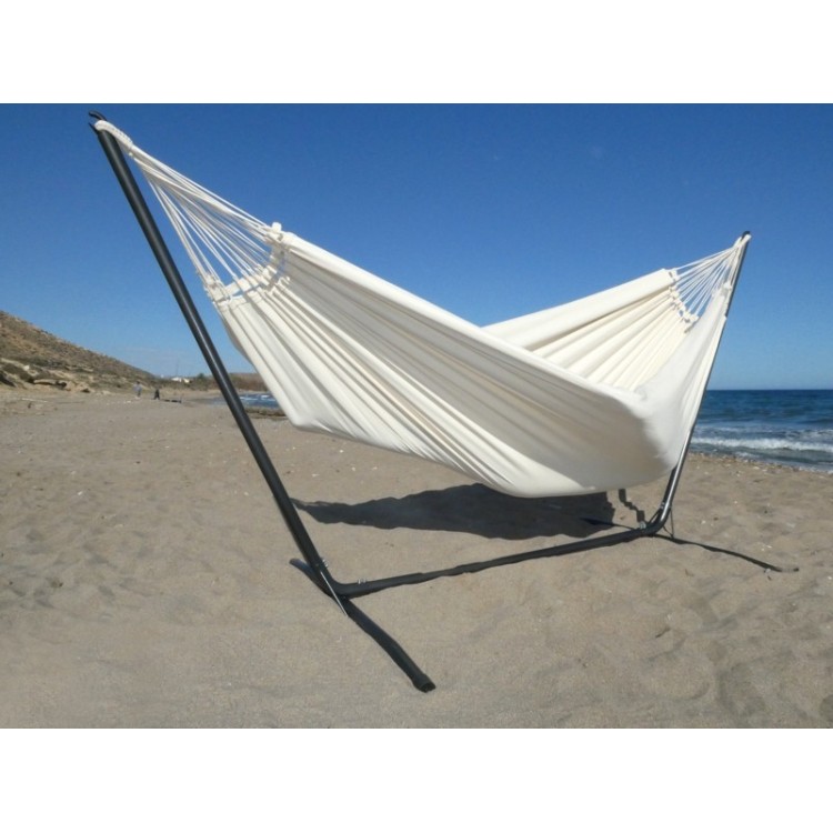 hamac familial ecru sur support