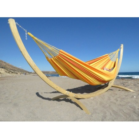 hamac orange avec support