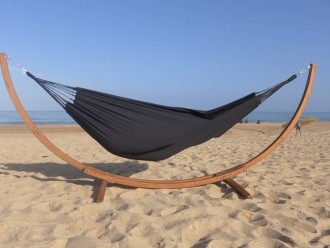 Hamac noir avec support