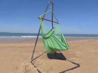 Silla hamaca con soporte...