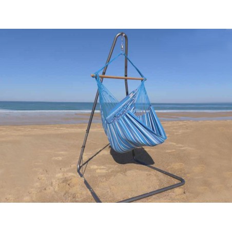 Chaise hamac avec support bleu