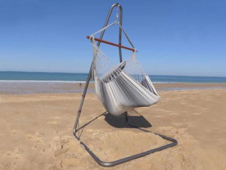 Silla hamaca con soporte...