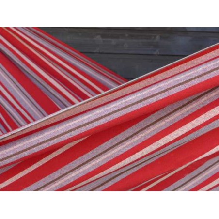 Toile hamac rouge gris