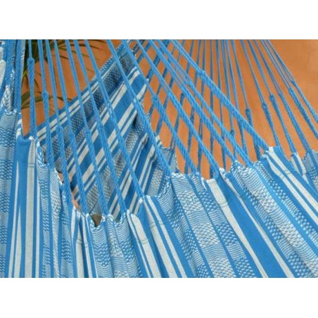 photo des cordes d'un hamac chaise  bleu