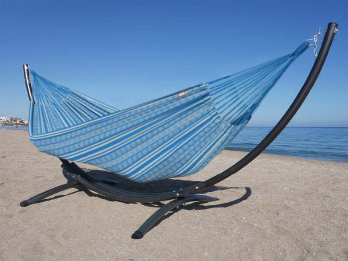 hamac bleu avec support