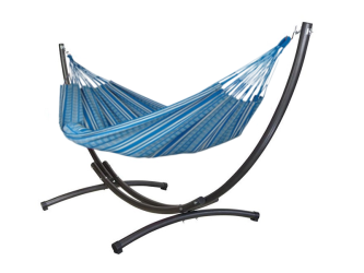 Azteka XXL freestanding hammock polygon turquoise