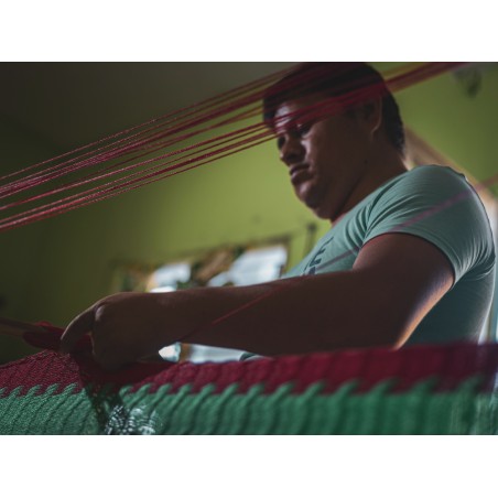 Tissage artisanal de hamacs mexicains