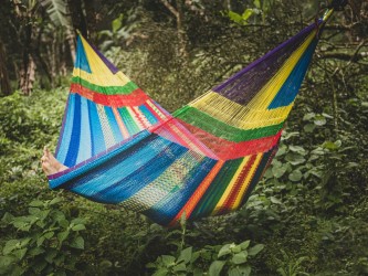 Hamac mexicain Maya XXL multicolore