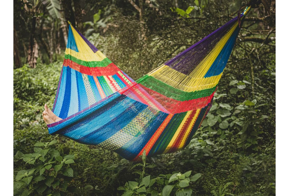 Hamac mexicain Maya XXL multicolore