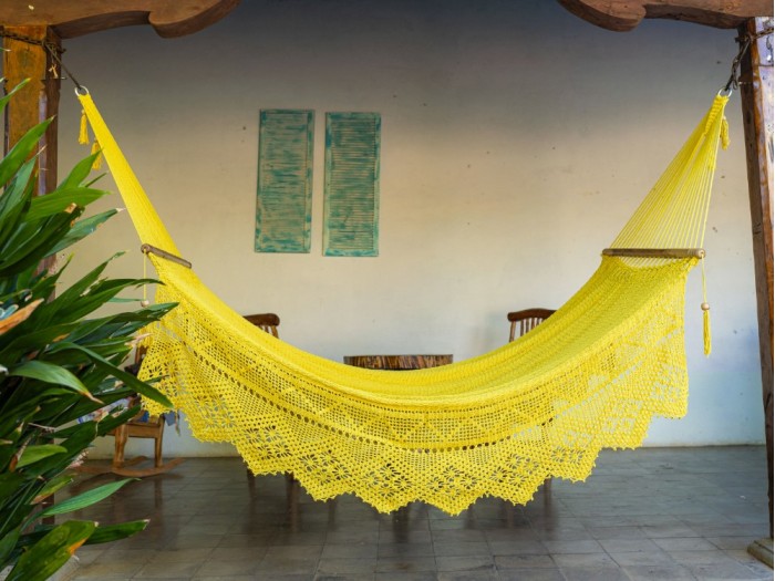 Hamac à barre Nicaragua taille L jaune