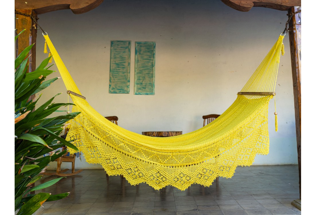Hamac à barre Nicaragua taille L jaune