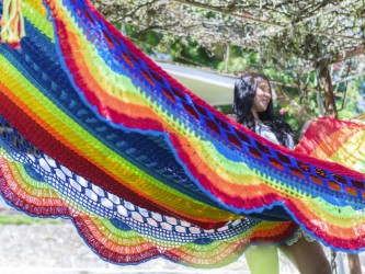 Hamac à barre Nicaragua taille L multicolore