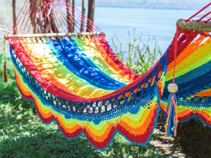 hamac à barre multicolore Nicaragua taille L