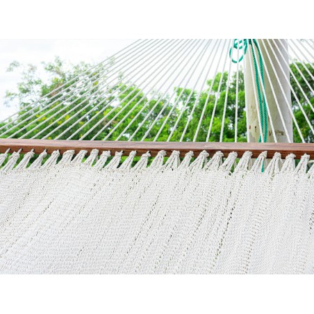 Plan de détail de la barre en bois d'un hamac super géant en écru