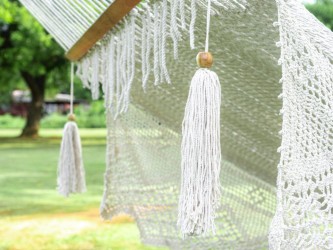 Hamac à barre super géant 11 mètres ecru