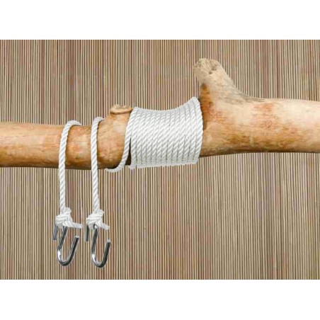 Kit Fixation Hamac corde blanc