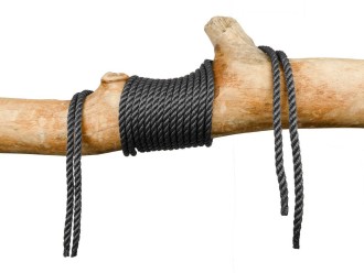Corde pour hamac noire 8mm 3 torons
