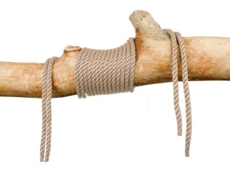 Beige hammock rope 8mm 3-strand