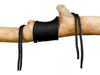 Corde pour hamac noire 8mm 3 torons