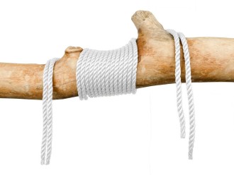 Corde pour hamac blanc 8mm 3 torons