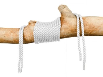 White hammock rope 8mm 3-strand