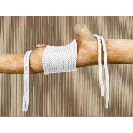 Corde pour hamac blanc 8mm 3 torons