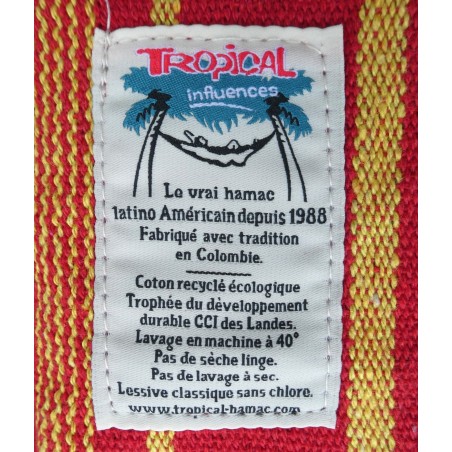 Étiquette du hamac Colombie