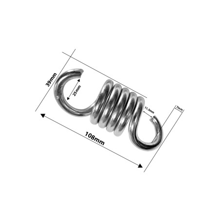 Ressort pour hamac chaise avec des mesures détaillées