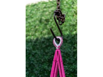 Crochet métallique pour la suspension sécurisée du hamac bébé en macramé