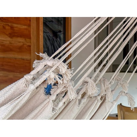 Zoom sur les cordages noués à la main, typiques du savoir-faire des artisans du Venezuela