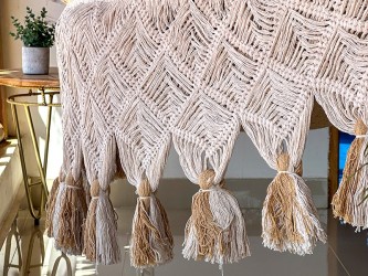 Franges décoratives en macramé du hamac en toile vénézuélienne