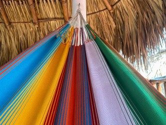 Hamac original de Colombie taille L, résistant et durable, pour patio ou balcon