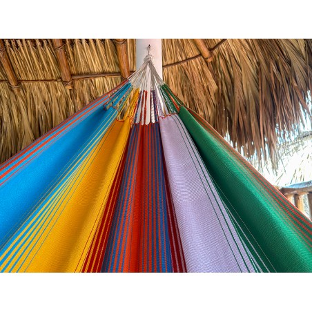 Hamac original de Colombie taille L, résistant et durable, pour patio ou balcon