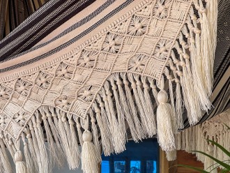 Hamaca premium XXL de macramé AURA