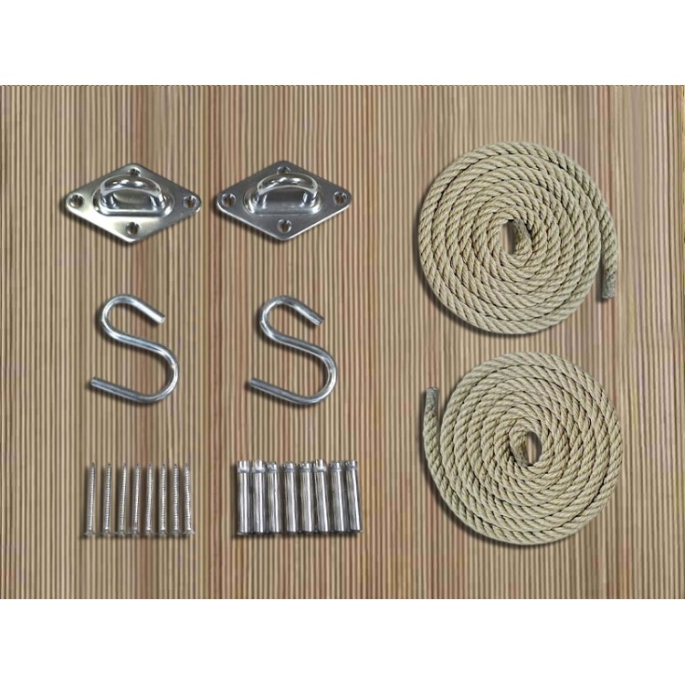 Kit universel tous matériaux,  pour fixer votre hamac sur tous les supports