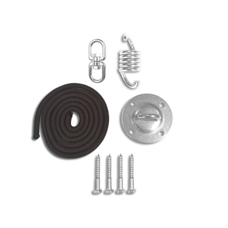 POWER HOOK BOIS. Crochet articulé pour hamac chaise sur fond blanc