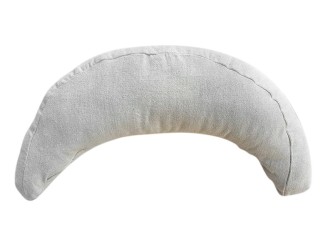 Media Luna Cushion Ecru