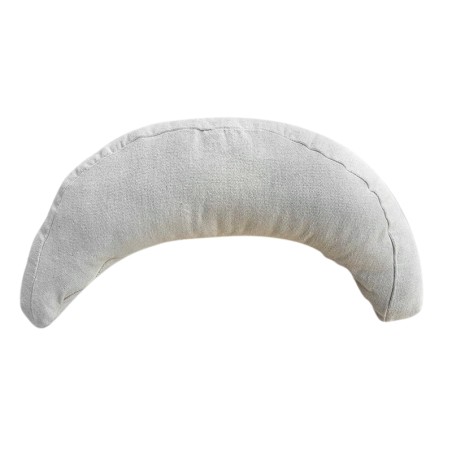 Coussin ergonomique pour hamac, couleur écru, confection artisanale, sur fond blanc