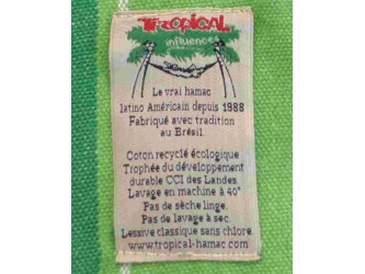 Étiquette de hamac brésilien XXL sur pied Latino XL