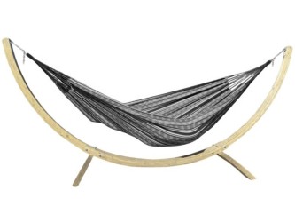 Maya XL Poligono Black Freestanding Hammock