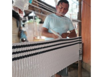 Artisans nicaraguayens du Nicaragua, fabriquant des hamacs