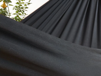 Zoom sur la toile d'un hamac L noir Cloud Black