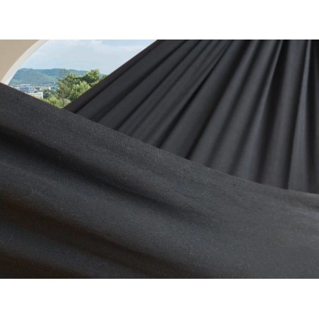 Zoom sur la toile d'un hamac L noir Cloud Black