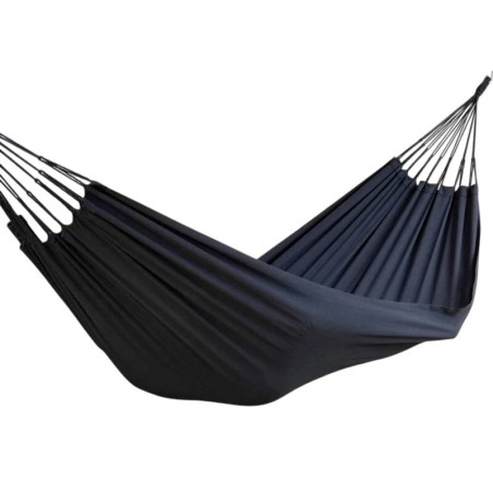 Hamac L noir sur fond blanc