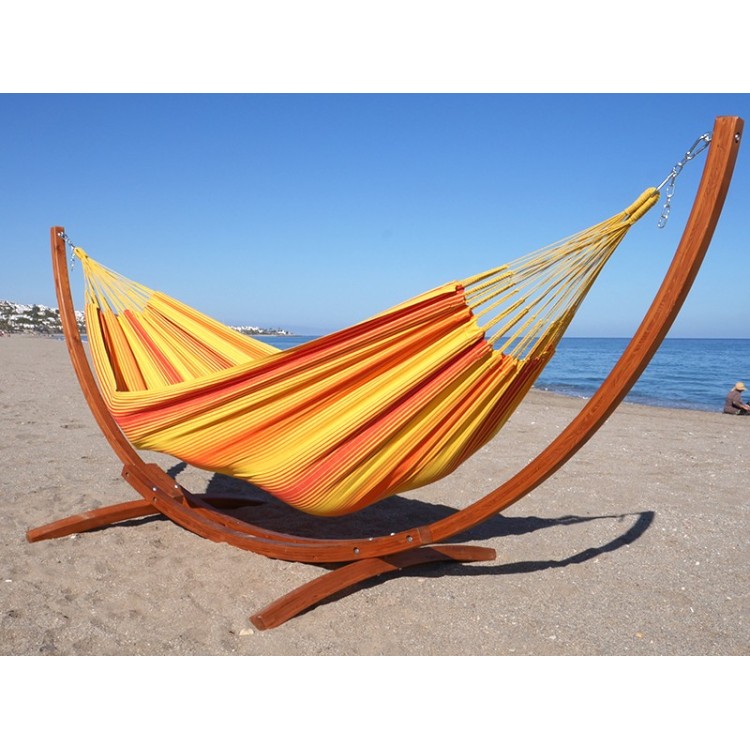 Support hamac en bois L + Mariposa Fuego rouge et orange